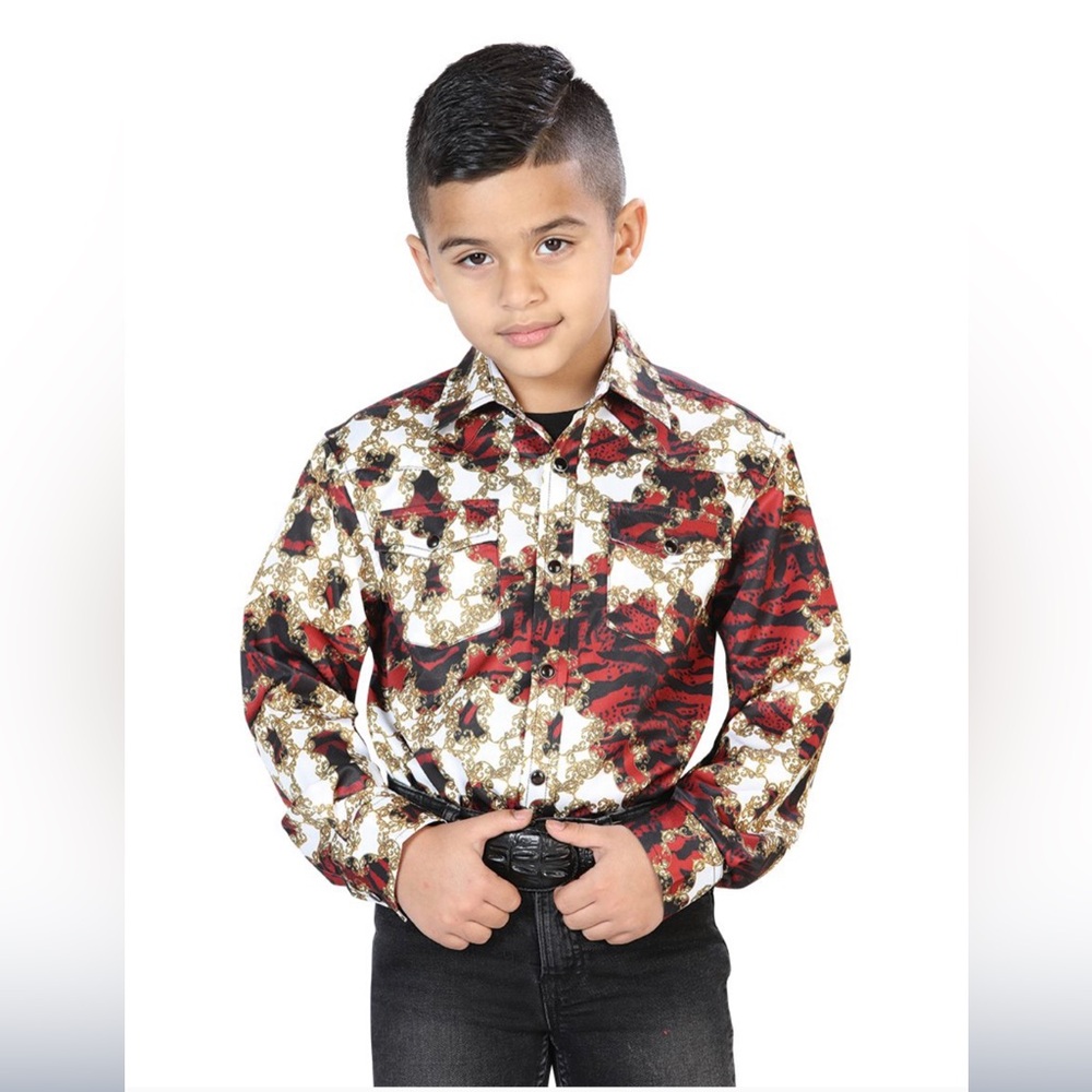 White Button Up Kids Shirt